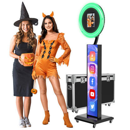 JIYANG photo booth for ipad  10.2 10.9 11 12.9 13(Black Flight Case)